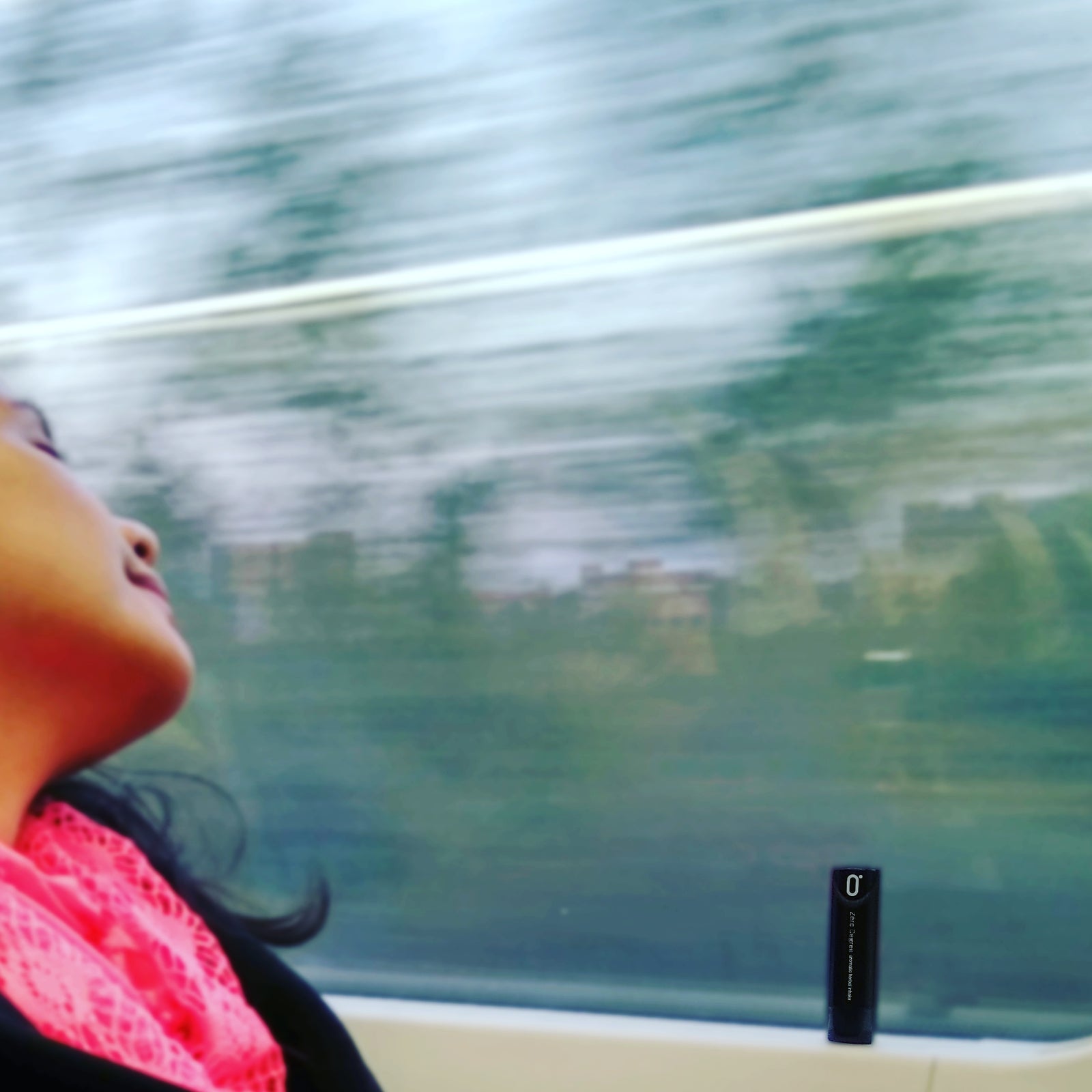 Fast motion view outside my bullet ride