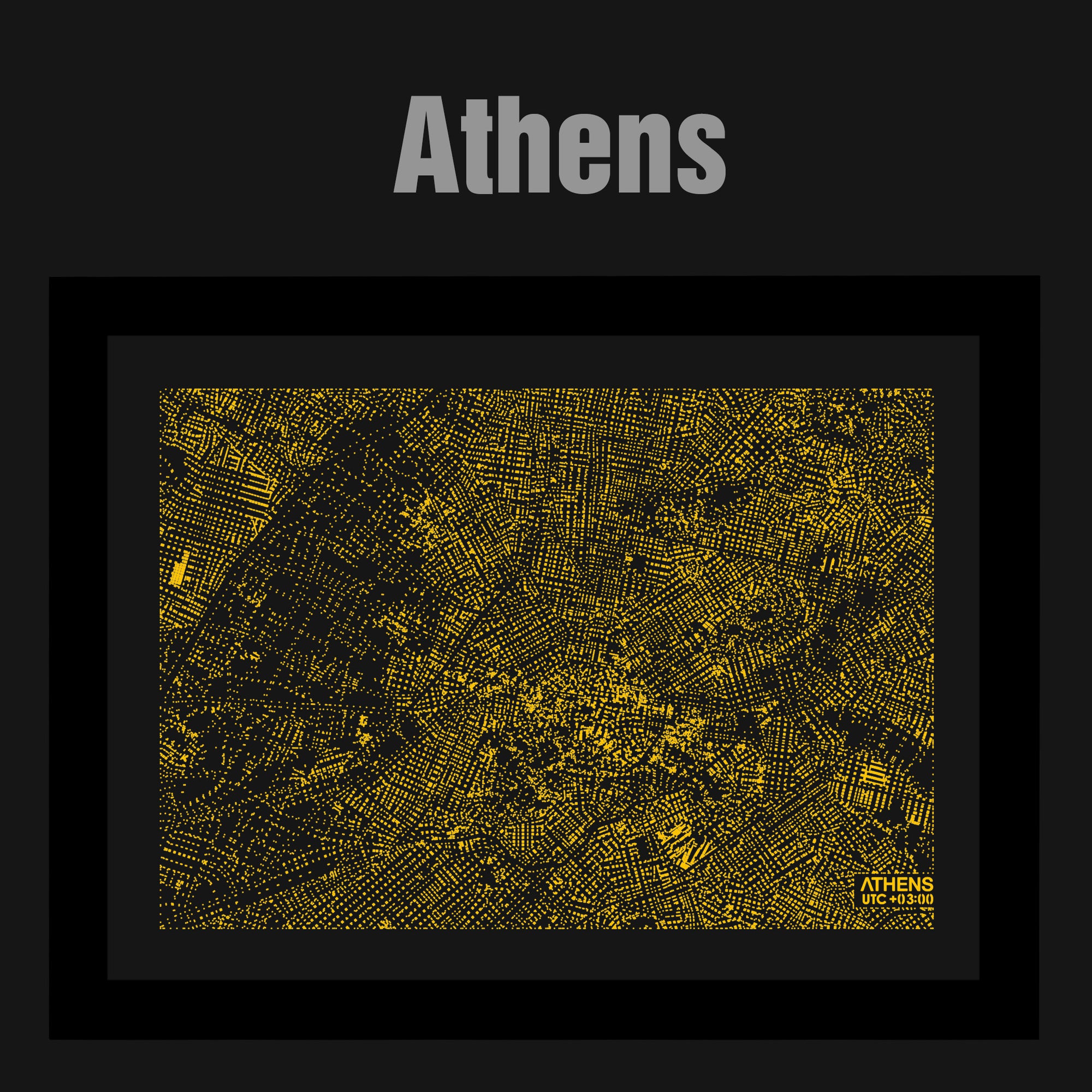 NITELANDING Amsterdam / Athens Map - ZERO DEGREE