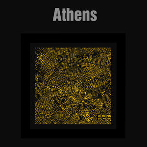 NITELANDING Amsterdam / Athens Map - ZERO DEGREE