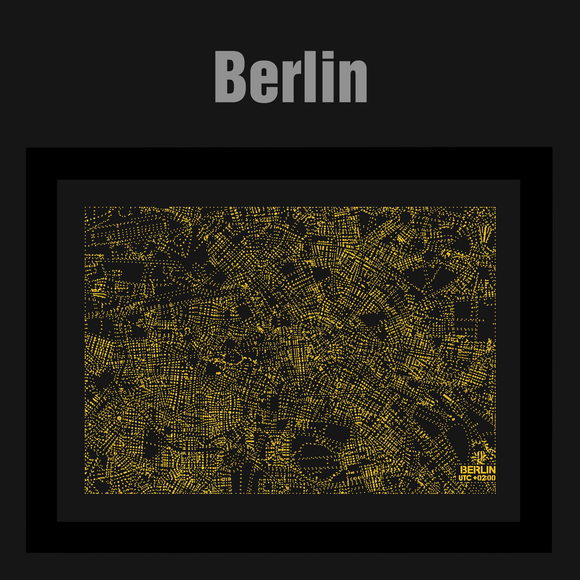 NITELANDING Bangkok / Berlin Map - Lighting Decoration Art - ZERO DEGREE