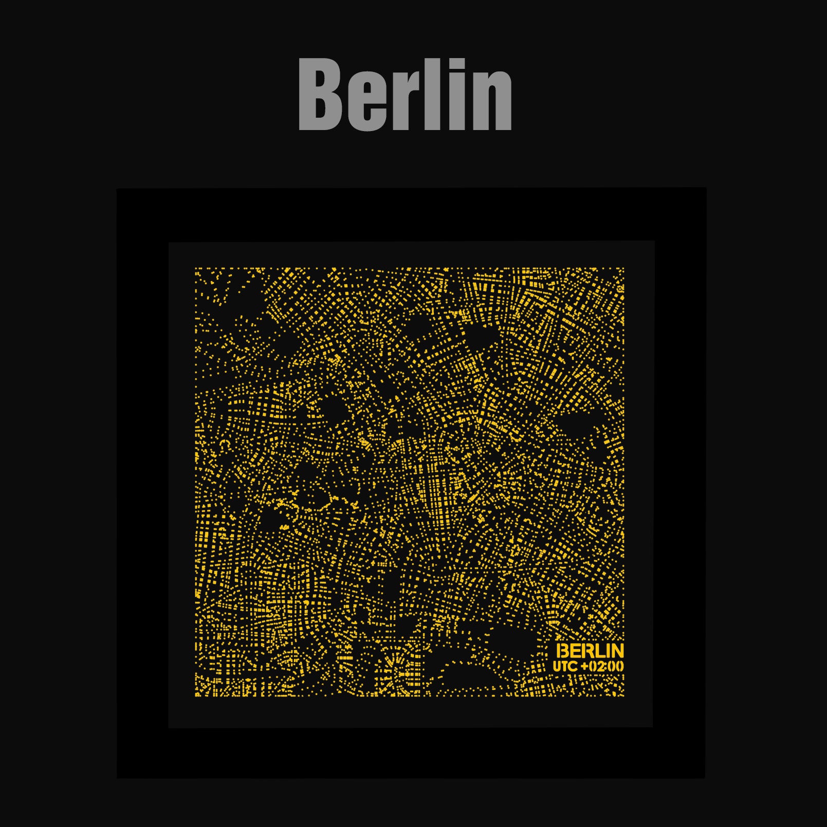 NITELANDING Bangkok / Berlin Map - Lighting Decoration Art - ZERO DEGREE
