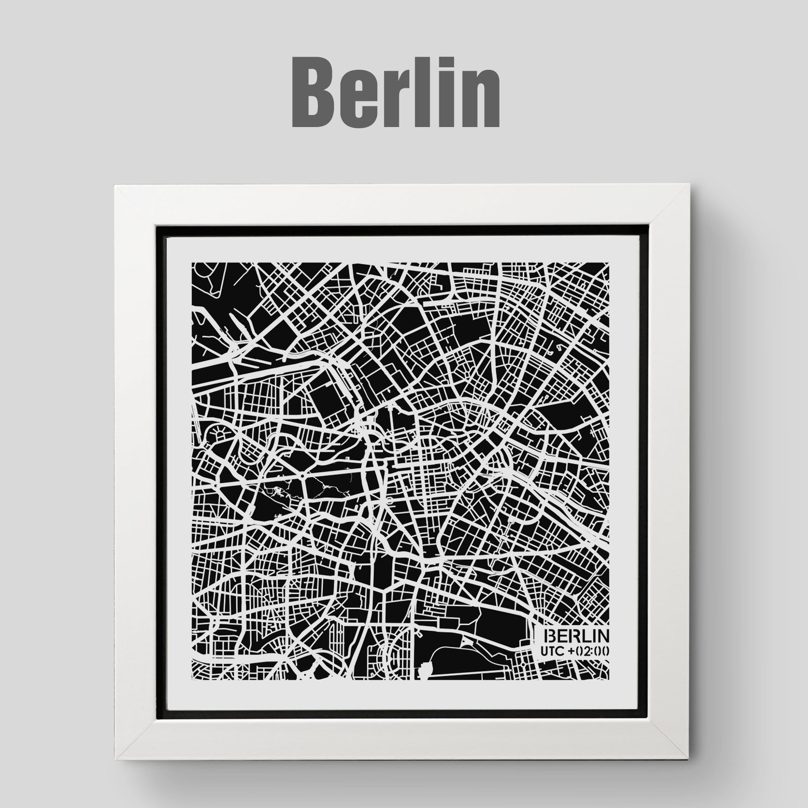 NITELANDING Bangkok / Berlin Map - Lighting Decoration Art - ZERO DEGREE