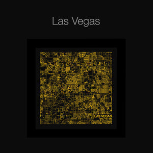 NITELANDING Los Angeles / Las Vegas Map - Lighting Decoration Art - ZERO DEGREE