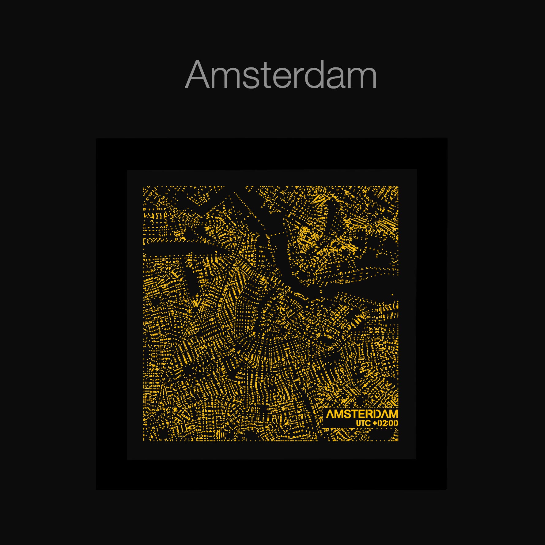 NITELANDING Amsterdam Map- Lighting Decoration Art - ZERO DEGREE