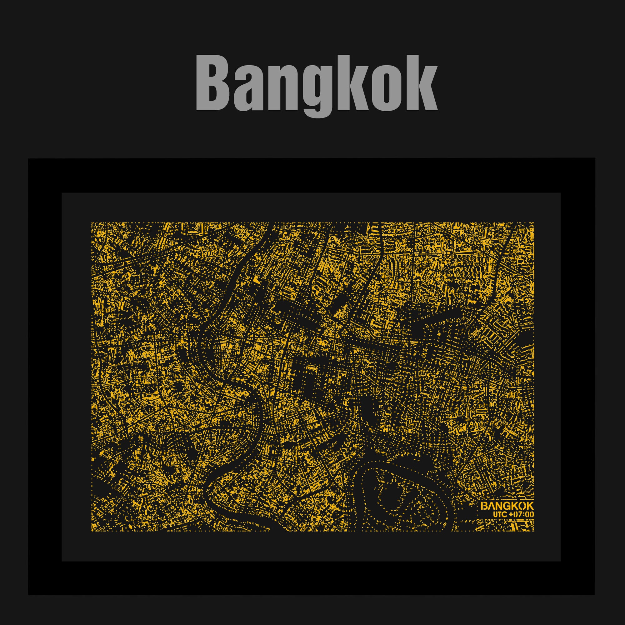 NITELANDING Bangkok Map - Lighting Decoration Art - ZERO DEGREE