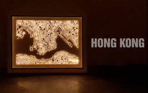 NITELANDING Hong Kong Map - Lighting Decoration Art - ZERO DEGREE