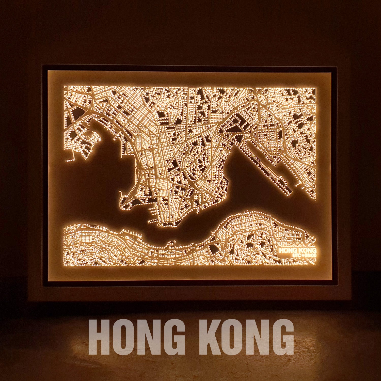 NITELANDING Hong Kong Map - Lighting Decoration Art - ZERO DEGREE