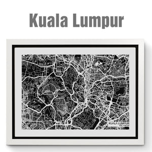 NITELANDING Kuala Lumpur Map - Lighting Decoration Art - ZERO DEGREE