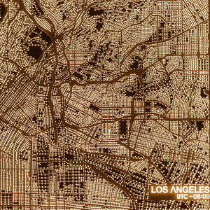 NITELANDING Los Angeles Map - Lighting Decoration Art - ZERO DEGREE
