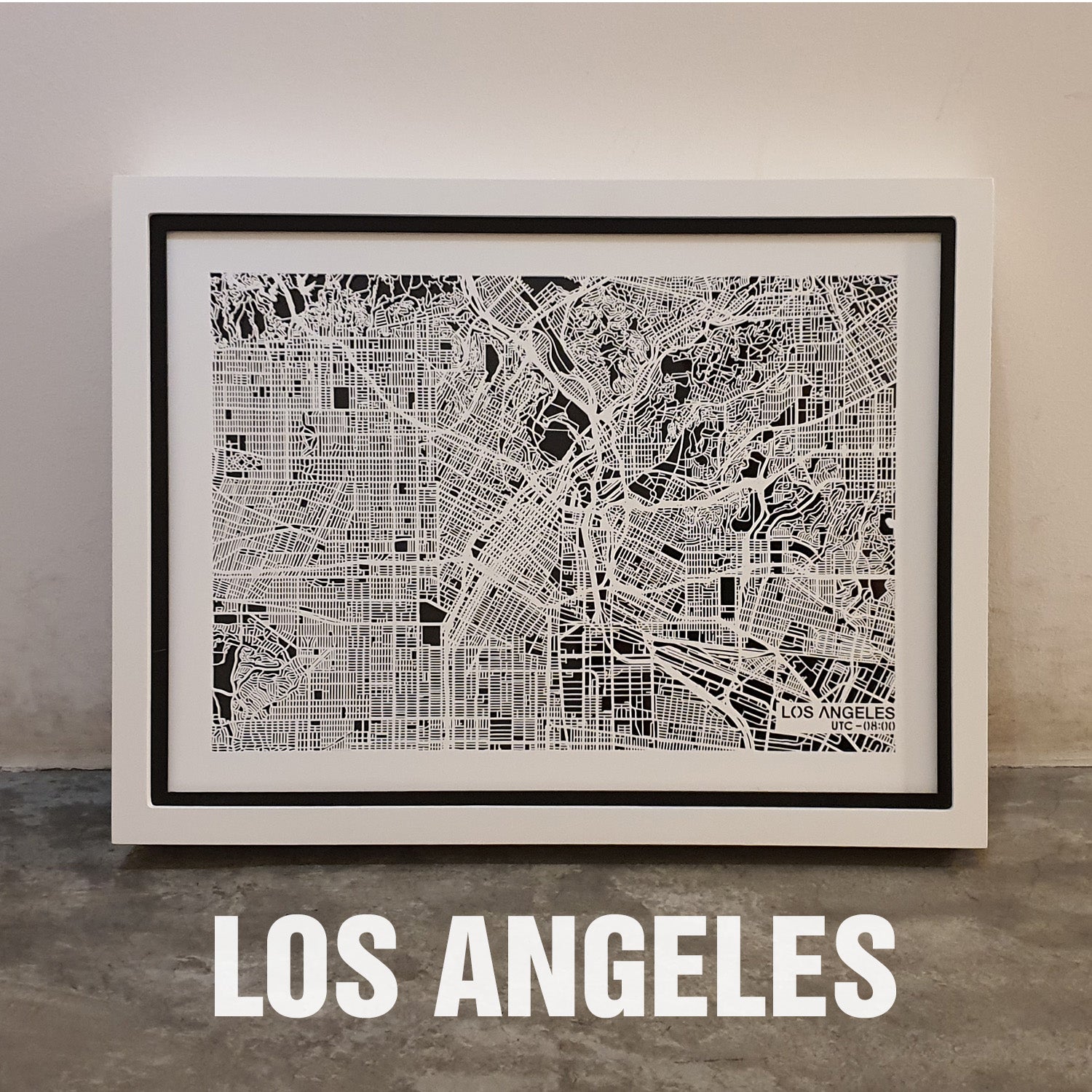 NITELANDING Los Angeles Map - Lighting Decoration Art - ZERO DEGREE