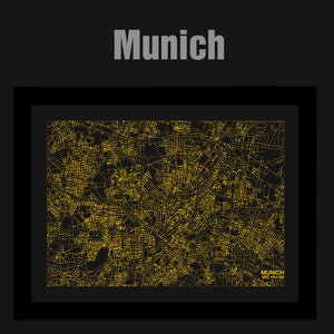 NITELANDING Munich Map - Lighting Decoration Art - ZERO DEGREE