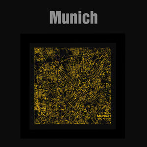 NITELANDING Munich Map - Lighting Decoration Art - ZERO DEGREE
