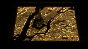 NITELANDING New York Map - Lighting Decoration Art - ZERO DEGREE