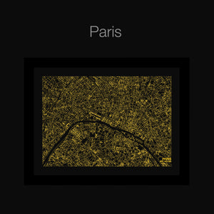 NITELANDING Paris Map - Lighting Decoration Art - ZERO DEGREE