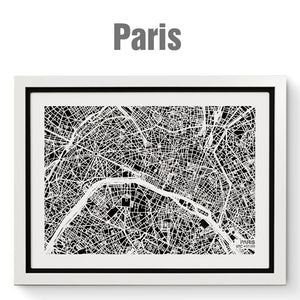 NITELANDING Paris Map - Lighting Decoration Art - ZERO DEGREE