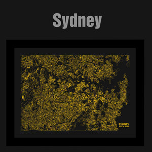 NITELANDING Sydney Map - Lighting Decoration Art - ZERO DEGREE