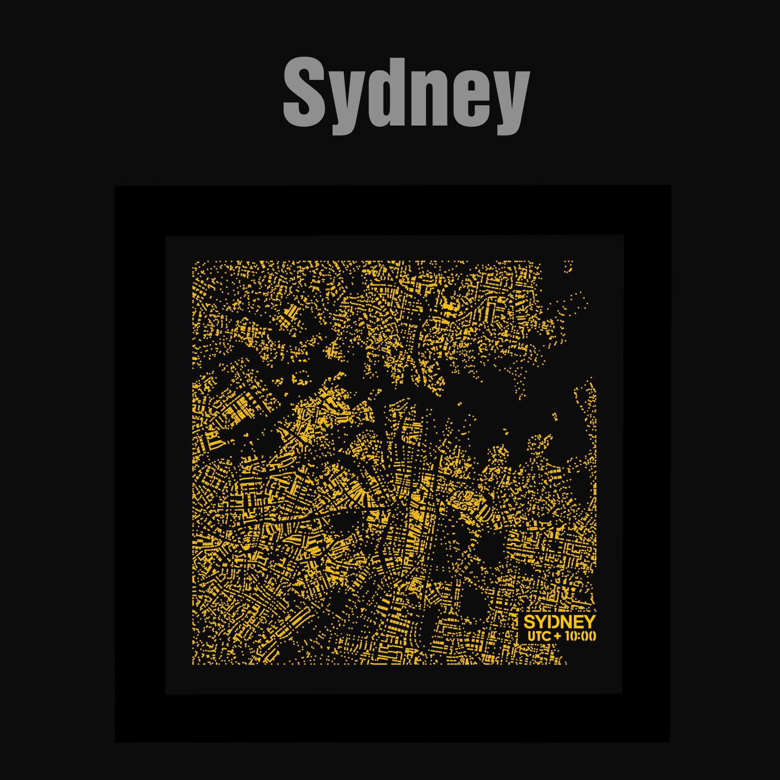 NITELANDING Sydney Map - Lighting Decoration Art - ZERO DEGREE