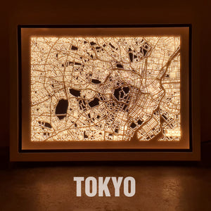 NITELANDING Tokyo Map - Lighting Decoration Art - ZERO DEGREE