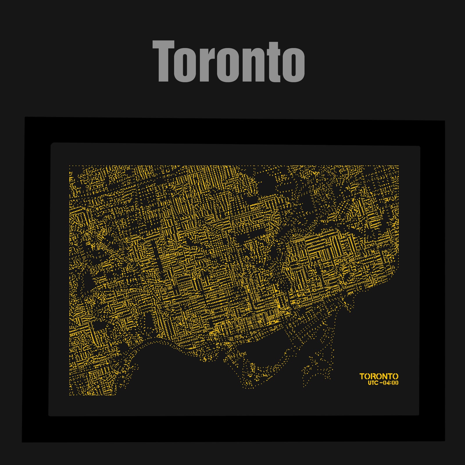 NITELANDING Toronto Map - Lighting Decoration Art - ZERO DEGREE