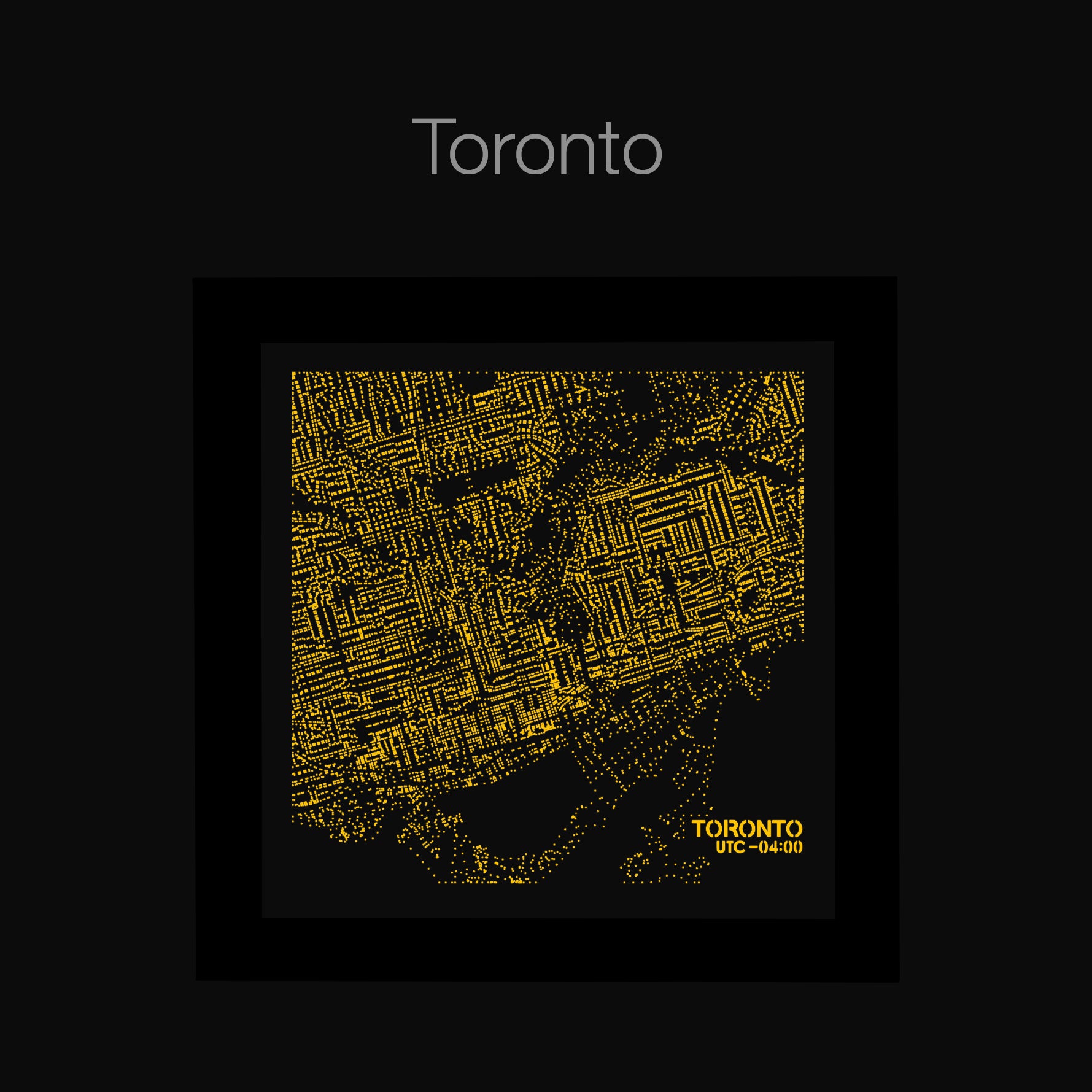 NITELANDING Toronto Map - Lighting Decoration Art - ZERO DEGREE